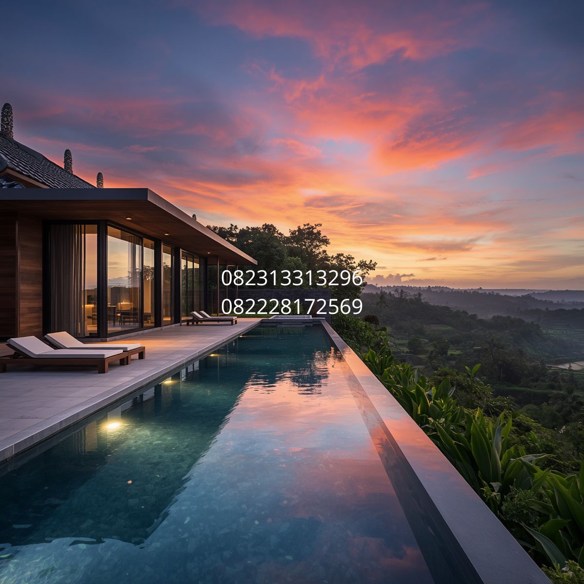 desain rumah Bali modern