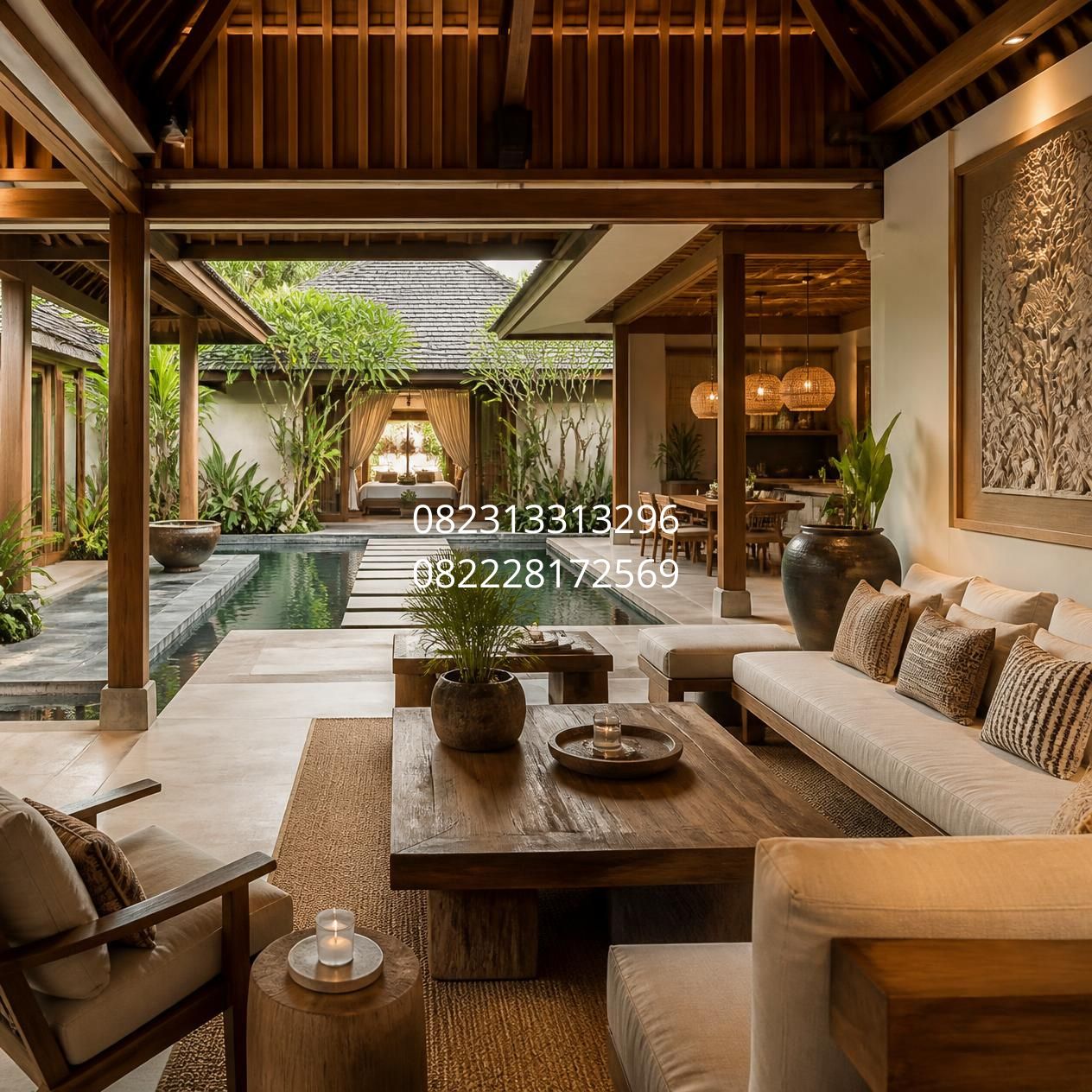 interior villa minimalis Bali
