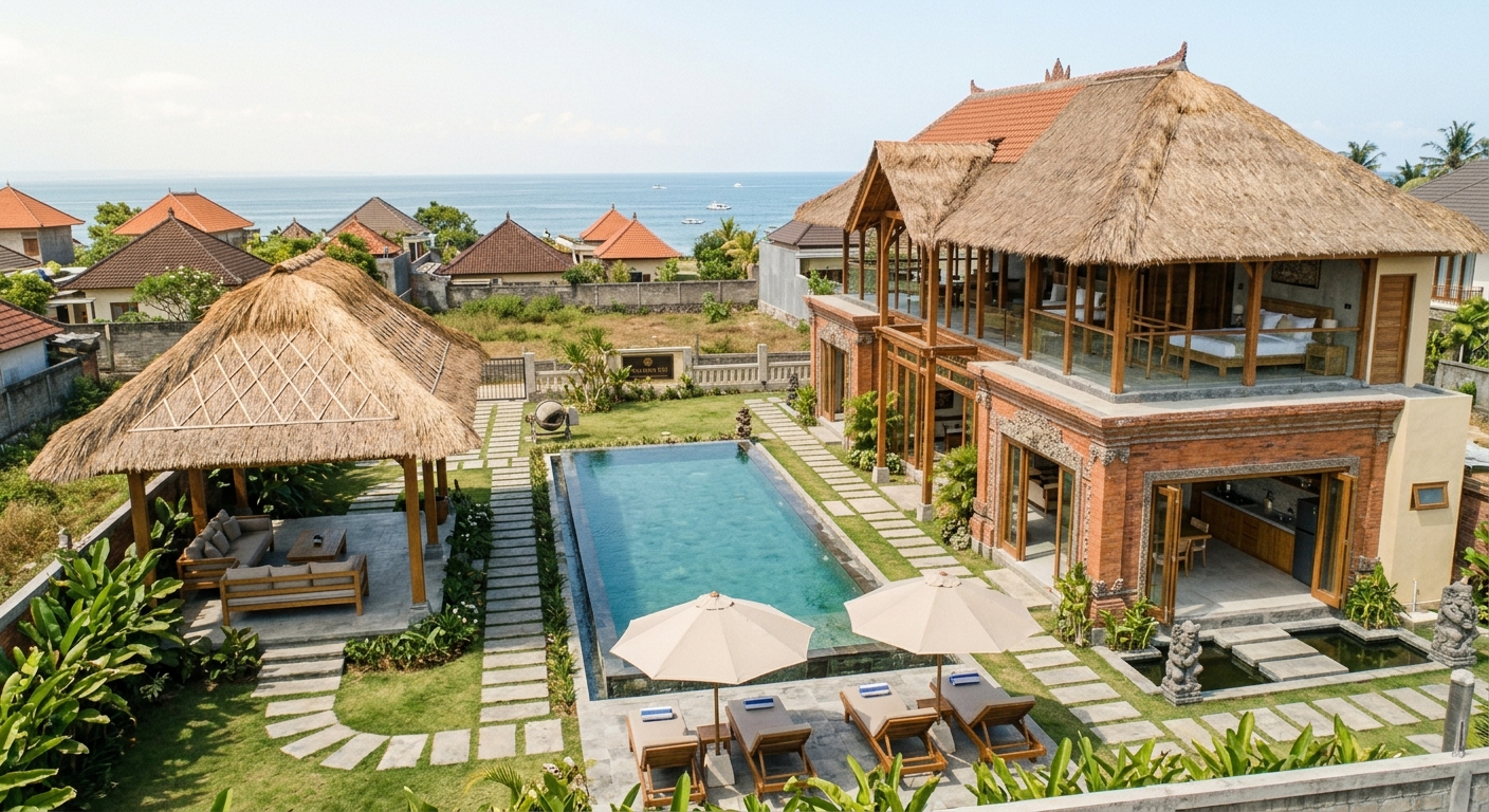view rumah bali